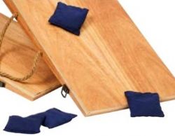 TACTIC - PETIT JEU DE POCHES BLEU - CORNHOLE BAGS 4 PIÈCES